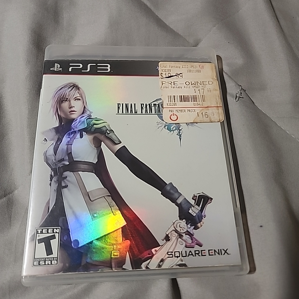 PS3  Final Fantasy XIII Game Square Enix Blue Ray Disc